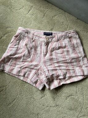 Striped Linen Shorts